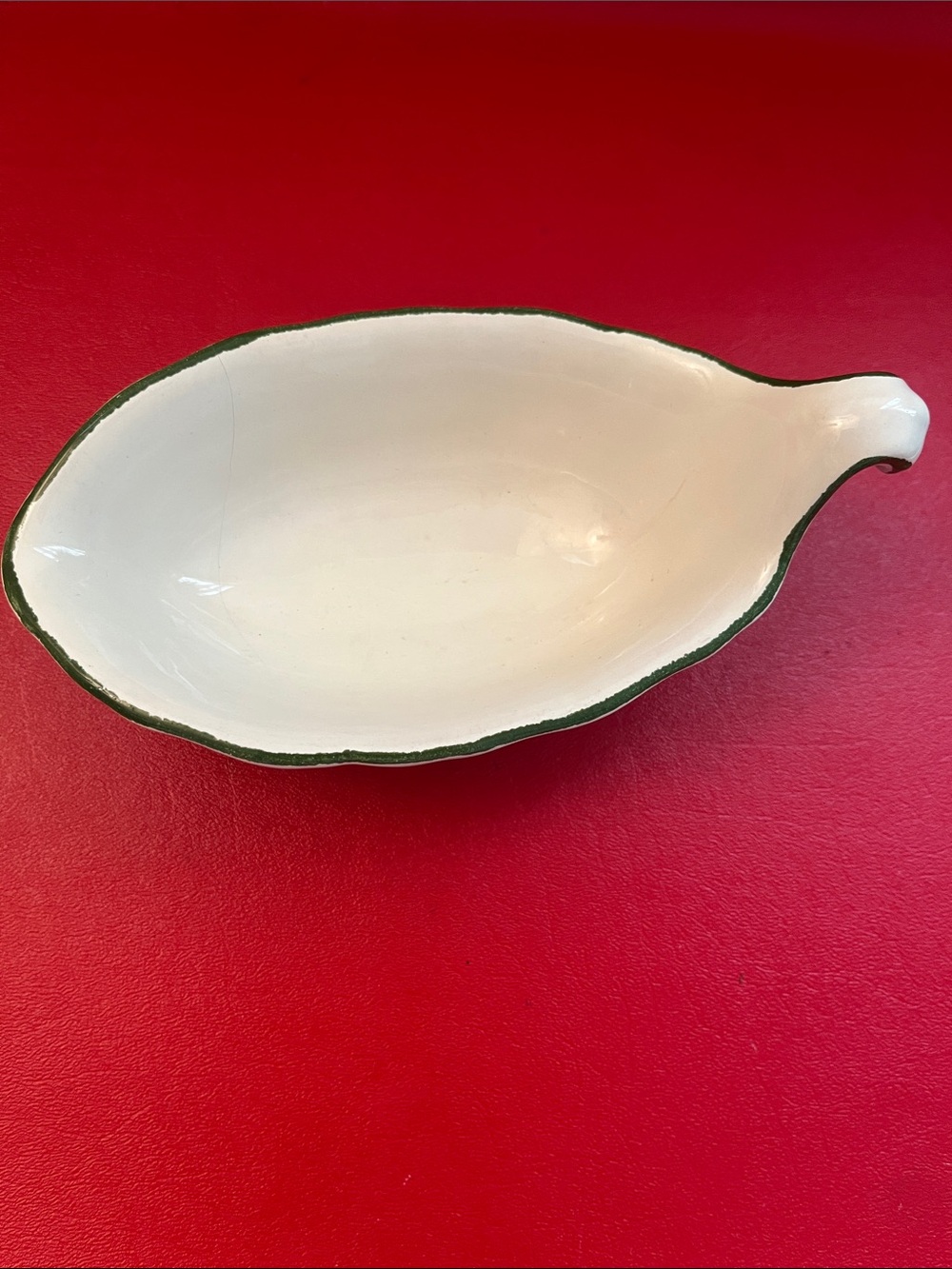 vintage Gravy Boat 7.25”L 4”W 2.25”H